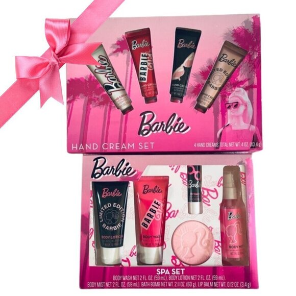 🎀 NWT Lot of 2 Barbie Sets – Hand Cream & Spa Collection (Rare) 🎀 - Picture 1 of 14